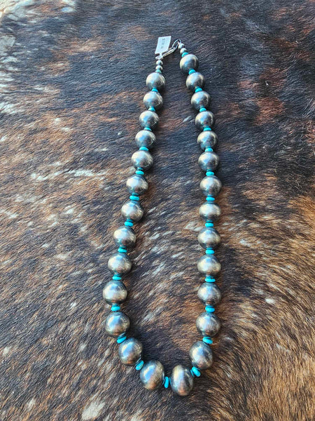 Navajo Pearls with Kingman Turquoise