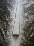 Authentic Navajo Purple Mojave Bull Skull Necklac