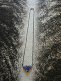 Authentic Navajo Purple Mojave Bull Skull Necklac