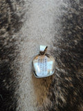 Navajo Kingman Turquoise Sterling Silver Cowboy Hat Pendant
