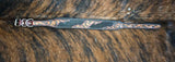 Tooled Leather Dog Collar With Cowhide