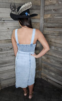 Denim Dress Buckle Up