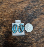 Kingman Turquoise Concho Earrings
