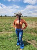 V-Neck Tie Bodysuit