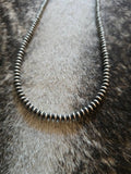 Authentic 3mm Saucer Navajo Pearl Necklace