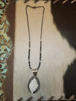 White Buffalo Bead Necklace