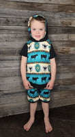 Bull Hoodie/Short Set