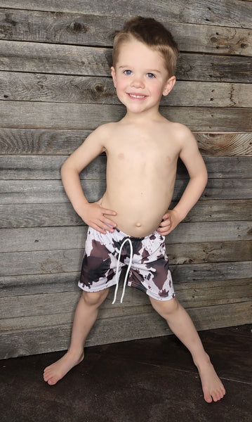 Unisex Cow Print Trunks