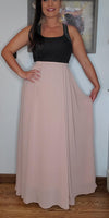 Blush Maxi Flowy Skirt
