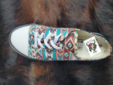 Aztec Blue Slide on Sneakers