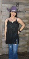Western Crochet Fringe Top