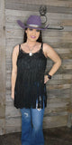 Western Crochet Fringe Top