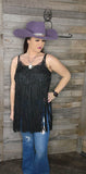 Western Crochet Fringe Top