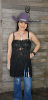 Western Crochet Fringe Top