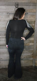 Rhinestone Sleeve Bodysuit