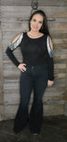 Rhinestone Sleeve Bodysuit
