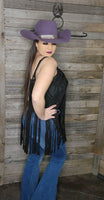 Western Crochet Fringe Top