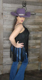 Western Crochet Fringe Top