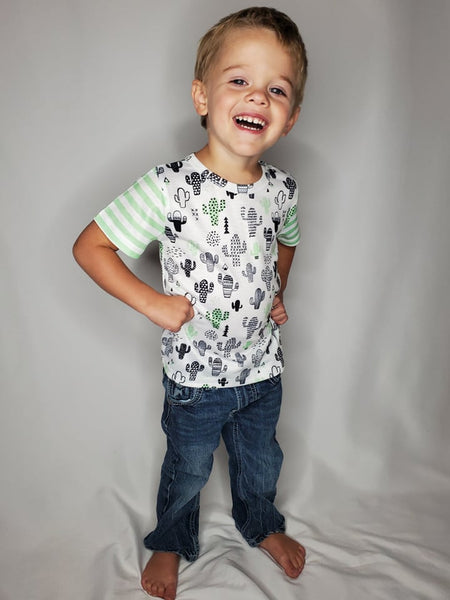 Boy Green Cactus Tee