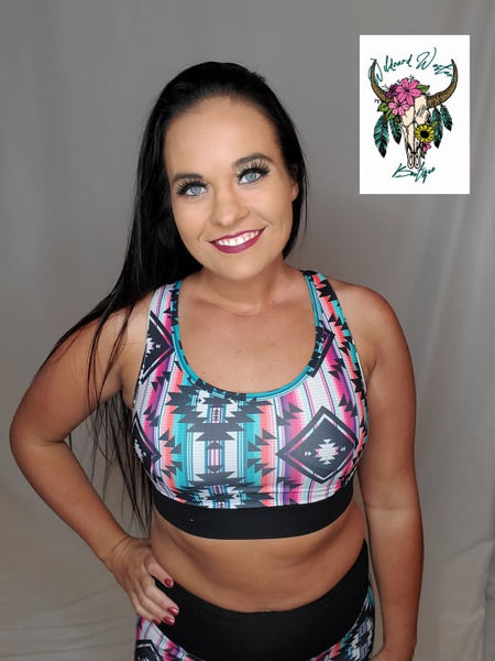 Aztec Sports Bra/Swim Top
