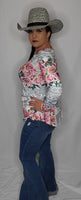 Floral Aztec Long-sleeve Top