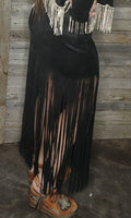 Fringe Suede Skirt