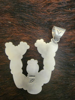 Cactus Pendant Golden Hill and Coral