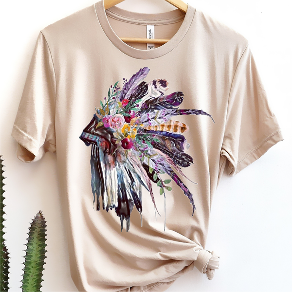 Floral Headdress Tee