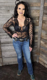 Long Sleeve Lace Bodysuit