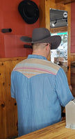 Men's Mid-wash Charcoal Serape