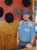 Men's Mid-wash Charcoal Serape