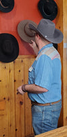 Men's Mid-wash Charcoal Serape
